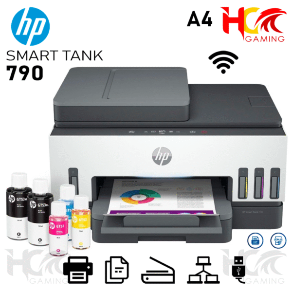IMPRESORA HP MULTIFUNCIONAL SMART TANK 790 (4WF66A#AKY) WIFI / BT / ETH